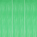 DECOCKRAT 3 Pack Foil Fringe Backdrop - Pastel Light Green Shiny Tinsel Curtains for Party Decoration/Photo Booth Props - 3.3x8.2 FT Metallic Foil Backdrop for Birthday, Wedding, Graduation, Christmas by DECOCKRAT