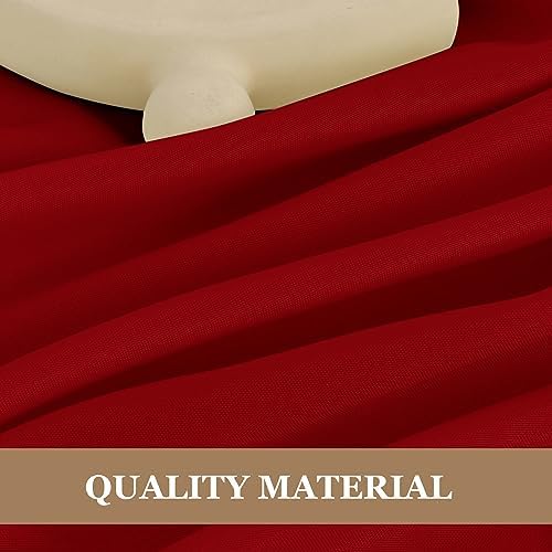 Fitable 6 Pack Red Tablecloths 70 Inch Round for 36"-48" Tables - Image 4