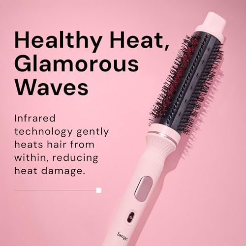 L’Ange Hair GlamWave Infrared Ionic Thermal Brush | 38mm Anti-Frizz Heated Round Brush for Volume, Defined Curls & Shine | Fast Heat-Up, Auto Shut-Off | Black - Image 2