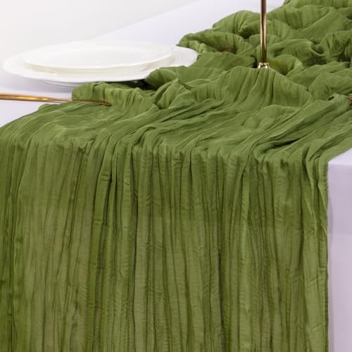 Cheesecloth Table Runner Fall Boho Wedding Birthday Party Home Decor - Image 6