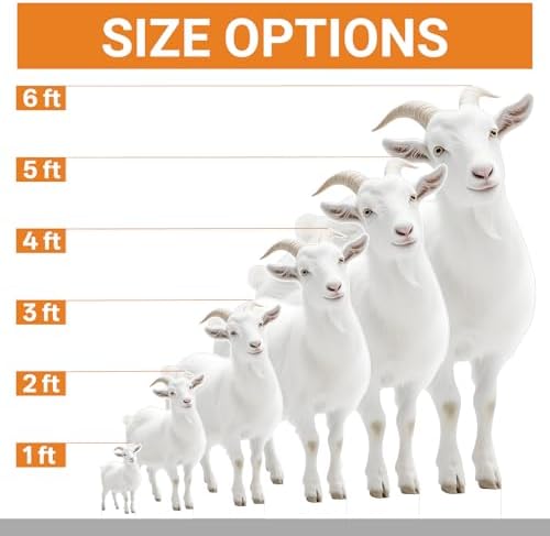 Goat 2FT Life Size Cardboard Cutout, Farm Animal Cutouts - Image 2