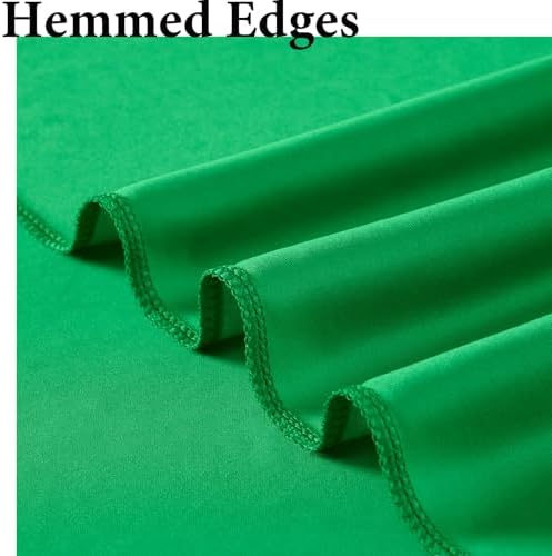 10ftx10ft Wrinkle Free Green Backdrop Curtains for Parties, Silky Polyester Photo Backdrop Drapes 2 Panels 5x10ft Back Drop Cloth for Wedding Birthday Baby Shower Photography Background - Image 4