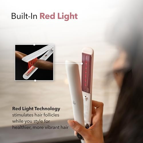 SRILabs StyleQ Flat Iron - Red Light Therapy, Titanium Graphene Plates - Image 6
