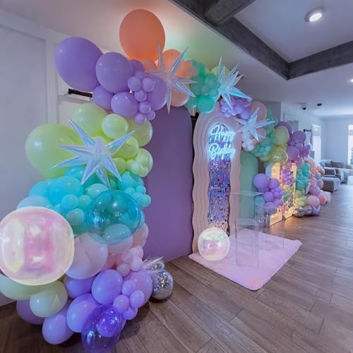 Pastel Balloons Arch Magic Unicorn Iridescent Birthday Party Baby Shower - Image 5