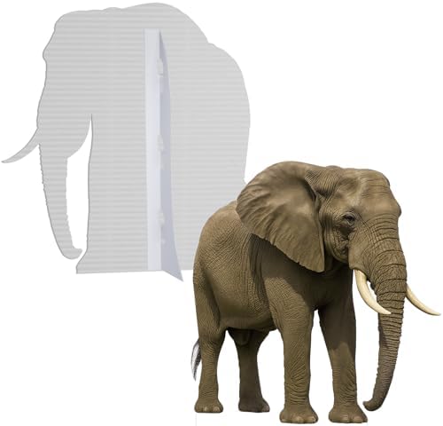 Elephant Life Size Cardboard Cutout Standup, 4FT, for Party Decor - Image 3