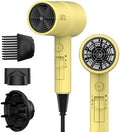 AINA Hair Dryer with Diffuser,Comb Full-Featured Blow Dryer 110V(Yellow) by Aina