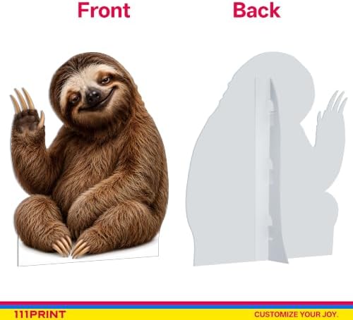 Funny Sloth Life Size Cardboard Cutout Standee, 8FT - Image 3