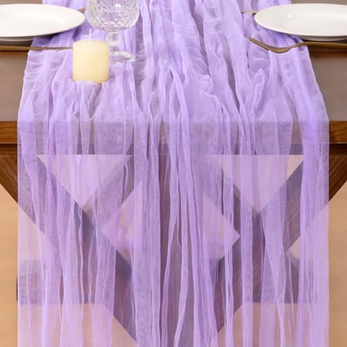 Cheesecloth Table Runner Tulle Fall Boho Wedding Shower Party Home Decor - Image 2