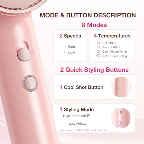 BABONIR Hair Dryer, 110,000 RPM High-Speed Brushless Motor for Fast Drying - Image 4