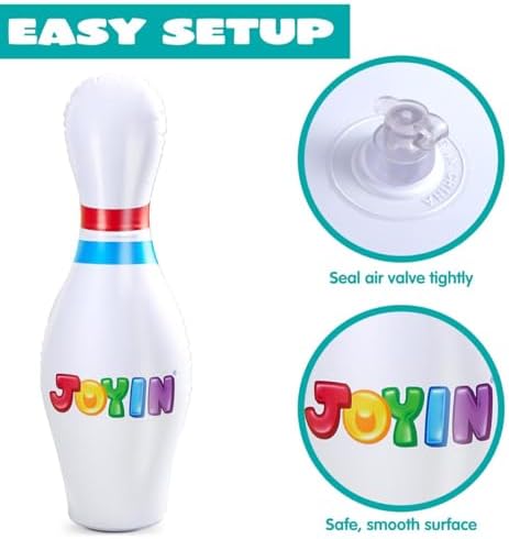 JOYIN Giant Inflatable Bowling Set for Kids and Adults, Christmas Birthday Party Games, Kids Education Motor Skills Toys - Image 6