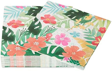 American Greetings Tropical Luau Party Supplies for BBQs and All Summer Parties, Lunch Napkins (50-Count) by AmericanGreetings