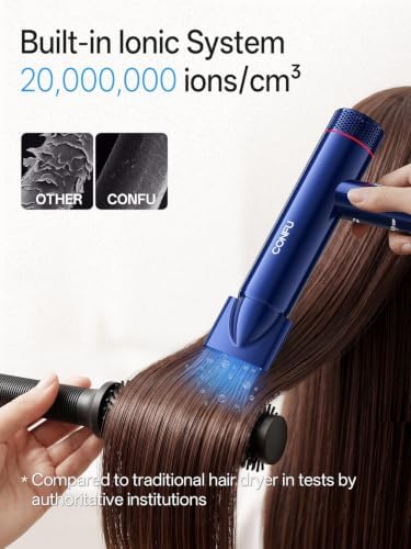 Travel Hair Dryer CONFU Ionic Blow Dryer with Diffuser for Curly Hair - Image 2