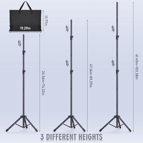 Backdrop Stand Kit - 6 Widths, 10x8.5ft Adjustable Background Stand for Parties & Studio Photography - Image 6