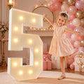 imprsv 4FT Marquee Numbers,DIY Light Up Numbers for 50th Birthday Decorations, Party Party Decorations,Anniversary Party Decor,Mosaic Number for Balloons Number 5,Pre-Cut Foam Board Kit by Letsmakeitimpressive