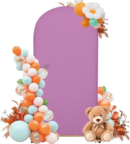 6FT Wedding Arch Cover – Stretchy Spandex Fabric Backdrop for Arch Stand by SUKAIKEQA