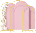3 Pack Arch Backdrop Stand (4FT/5FT/6FT), Metal Arch Frame Stand with Cover by Bbteroiu