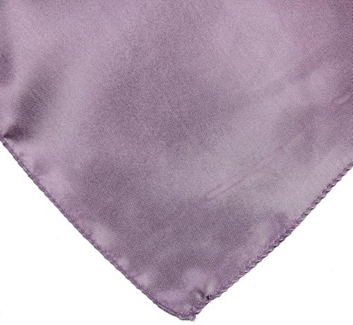 Balsa Circle 10 pcs 72x72 inch Amethyst Square Tablecloth Satin Fabric Overlays Linens | Table Cloths Cover for Wedding Party Banquet Reception Events Decoration Kitchen Dining Events Kitchen Dining - Image 5