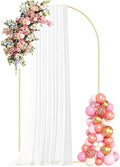 7.2FT Metal Arch Backdrop Stand, Gold Balloon Arch Stand for Wedding Party by Hzdeying