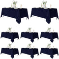 Fitable 8 Pack Navy Tablecloths 70x120 Inch for 6-8 Ft Rectangle Tables by Fitable