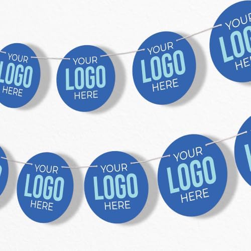 Custom Business Logo Pennant - Garland Banner - 10pc by BigDotofHappiness