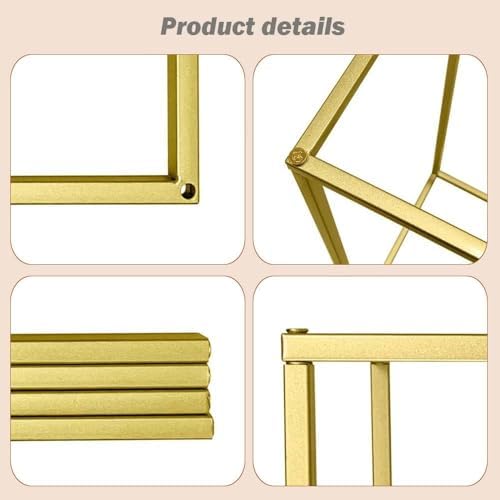 23.6inch 6 pcs Column Vases Gold Centerpieces for Table Metal Flower Stand Wedding Centerpieces Party - Image 5