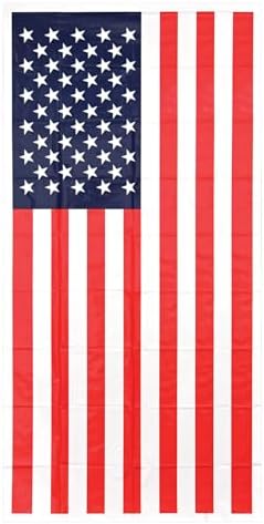 Beistle American Flag Door Cover, 30 by 5-Feet,Red/White/Blue by Beistle