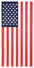 Beistle American Flag Door Cover, 30 by 5-Feet,Red/White/Blue by Beistle