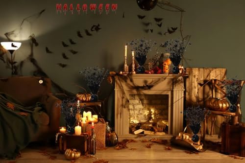 FUBININA 6 Pack Halloween Table Centerpieces Party Table Decoration Metallic Foil Spray Centerpiece Star Black Decor Indoor for Birthday Wedding Anniversary Graduation Holiday Party Supplies - Image 5