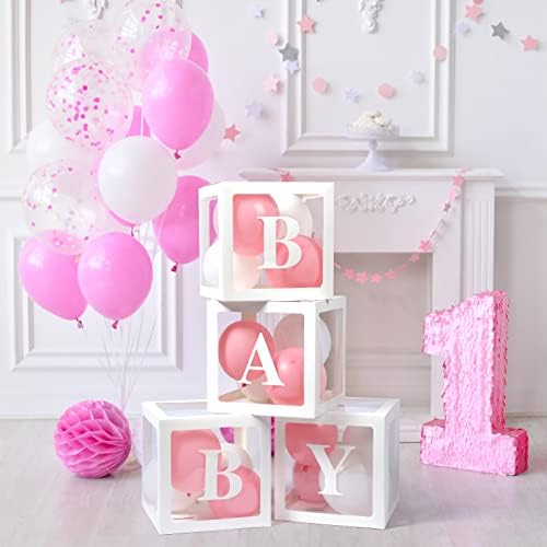 Voircoloria Baby Boxes with Letters for Baby Shower Gender Reveal Decor - Image 5