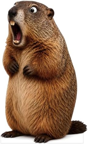 Funny Groundhog Life Size Cardboard Cutout Standee, 6FT by 111PRINT