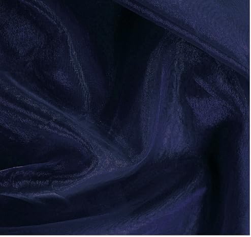 45 Yard Organza Fabric 44" Wide for Wedding Event Décor - Navy Blue - Image 5