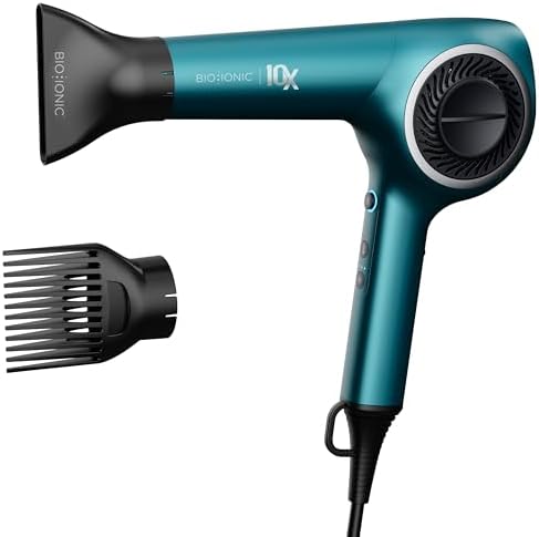 Bio Ionic 10X Ultralight Speed Hair Dryer with Adjustable Heat & Speed by Unknown