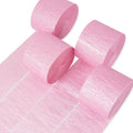 PartyWoo Pink Crepe Paper Streamers 4pcs 328 FT Pink Streamers by PartyWoo