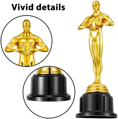 10'' Gold Award Trophy,4 Pack Gold Award Statues,Trophy for Award Ceremony,Celebration,Party Decorations,Party Props and Appreciation Gift - Image 5