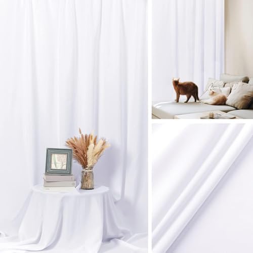 Sugargirl 10X10FT White Backdrop Background for Photography, Photo Backdrop White Screen Photo Booth Backdrop for Photoshoot Party Video(1 Panel) - Image 4