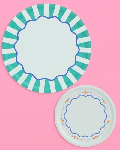 xo, Fetti 32 Italian Summer Paper Plates 9"+7" | Last Toast Coast Decor - Image 7