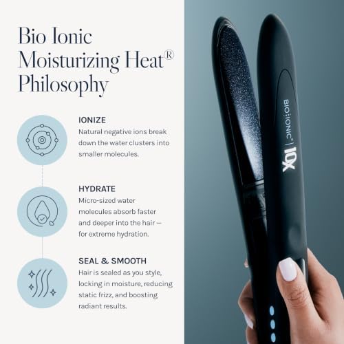 Bio Ionic 10X Styling Iron Hair Straightener with 1" Sonic Vibrating Plates - Image 6