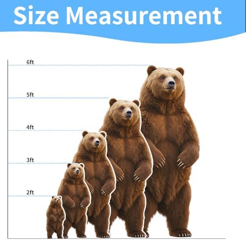 Brown Bear1 Life Size Cardboard Cutout Animal Standup, 1FT, 1 PC - Image 2