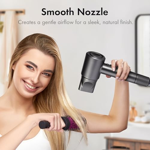 Leafless High-Speed Hair Dryer - 1600W Motor, Ionic High-Speed Hair Styler, Smart Temperature Control, Cold and Hot Air Alternating Dryer, Hair Dryer for Home and Salon Use - Image 3