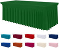Smiry Spandex Elastic Fitted Table Cloth Skirt for 8FT Rectangle Table by Smiry