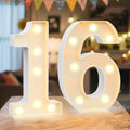 8.86 Inch Marquee Light Up Numbers 16 for Party Decorations by NANXU