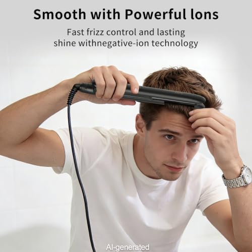 SVEY Dual Voltage Flat Iron Ceramic Hair Straightener for Europe Travel - Image 6