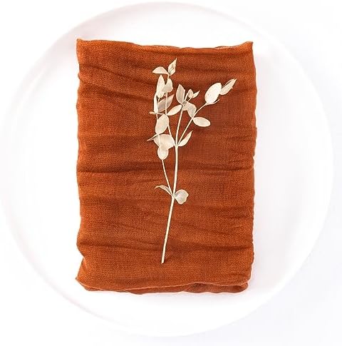 DeZerlor Fall Terracotta Cheese Cloth Napkins Set of 30 for Wedding Party - Image 6