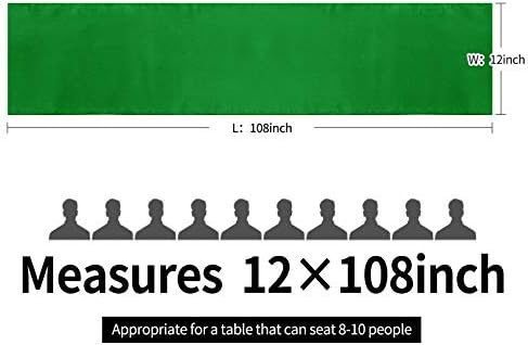 10-Pack Satin Table Runner Emerald 12 x 108 inches Long, Table Runners for Wedding, Birthday Parties, Banquets Decorations（10 Pack, 12x108 Inch, Emerald） - Image 4