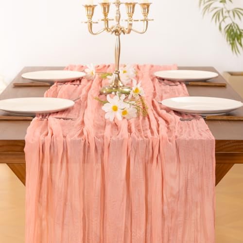 Cheesecloth Table Runner Fall Boho Wedding Birthday Party Home Decor - Image 5