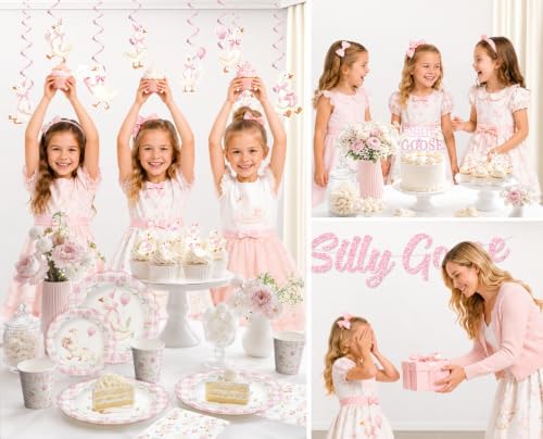 Xynic 205pcs Silly Goose Birthday Decorations Tableware Set, for 25 Guests - Image 7