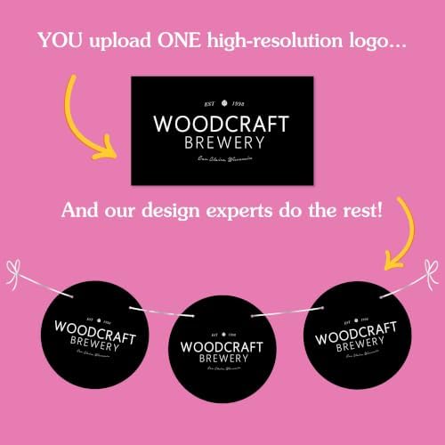 Custom Business Logo Pennant - Garland Banner - 10pc - Image 4