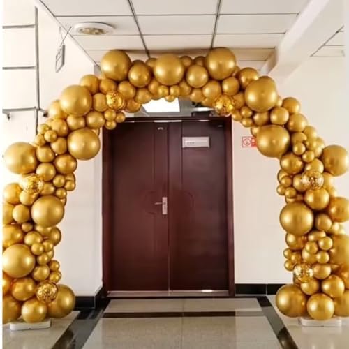 400 Pack Gold Balloons 5 Inch Metallic Chrome Gold Latex Small Balloon for Birthday Wedding Bridal Baby Shower Supplies Graduation Party Decorations - Image 6