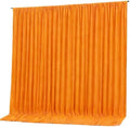 10x10ft Orange Backdrop Curtain Panels for Parties - Wrinkle Free Polyester Photo Curtain Backdrop Wedding Back Drop Fabric Drapes for Party Decorations Background for Photography by WishCare