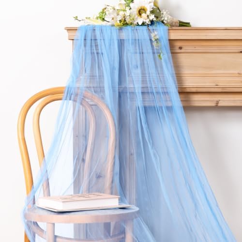 Cheesecloth Table Runner Tulle Fall Boho Wedding Shower Party Home Decor - Image 5